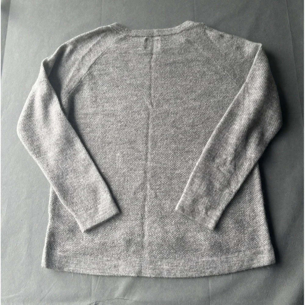 Abercrombie & Fitch Women L Sweater Grey Soft 1/4 Zip